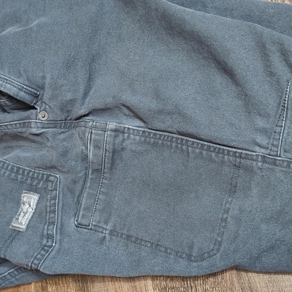 Eddie Bauer Flex Mountain Utility Pants Size 38x34 In Gray Heavyweight Canvas - Picture 8 of 12